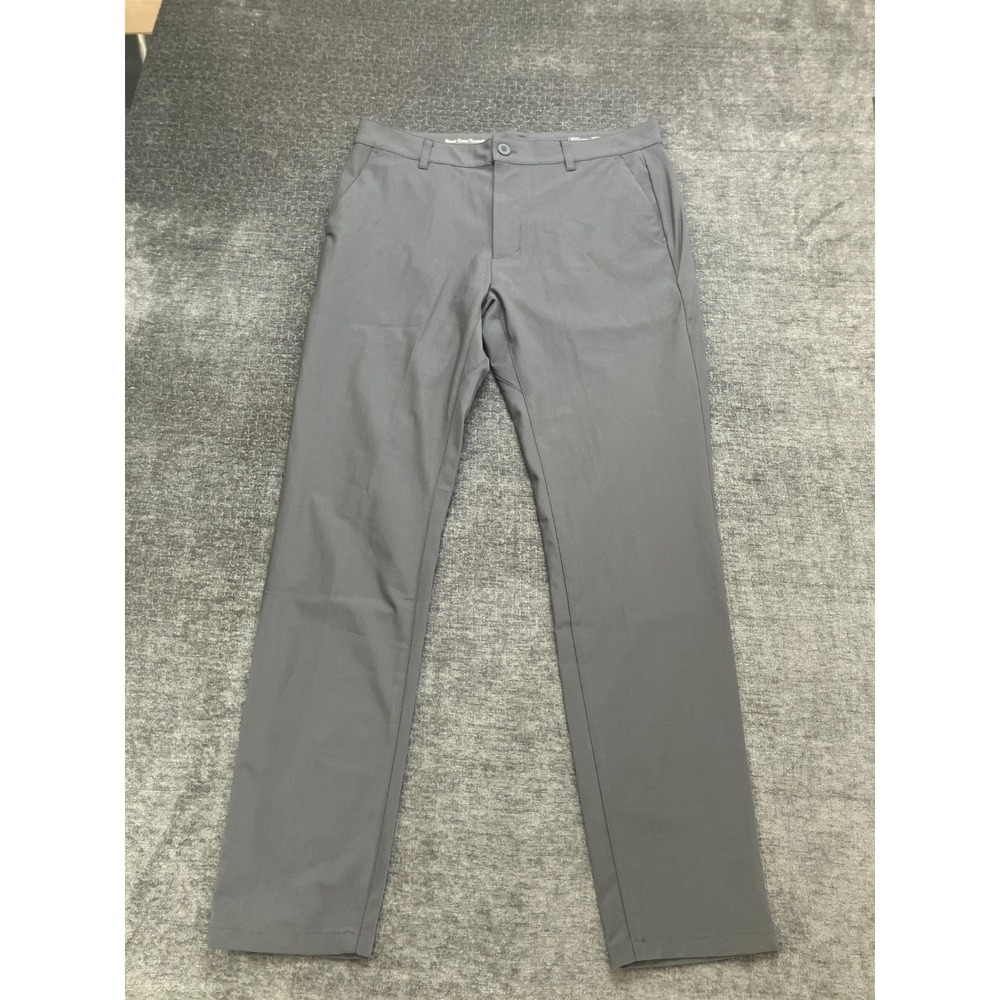 Fresh Clean Threads Chino Pants Men 32x32 Gray High Rise Flat Front Straight Leg